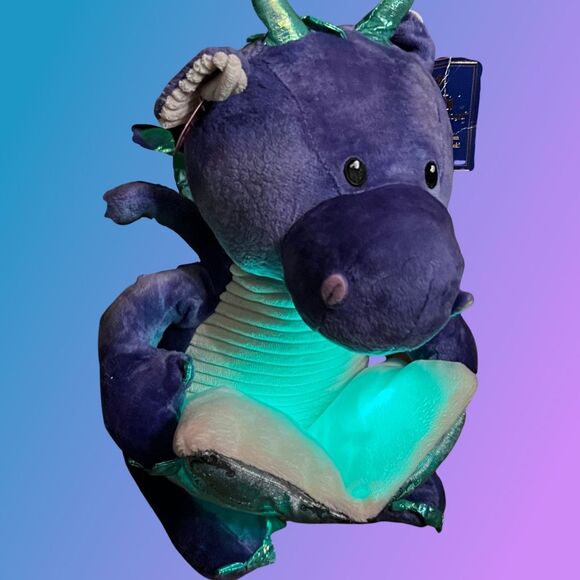 NWT Collections Etc Dalton the Storytelling Dragon Animated Stuffed Plush 12" - Picture 4 of 9